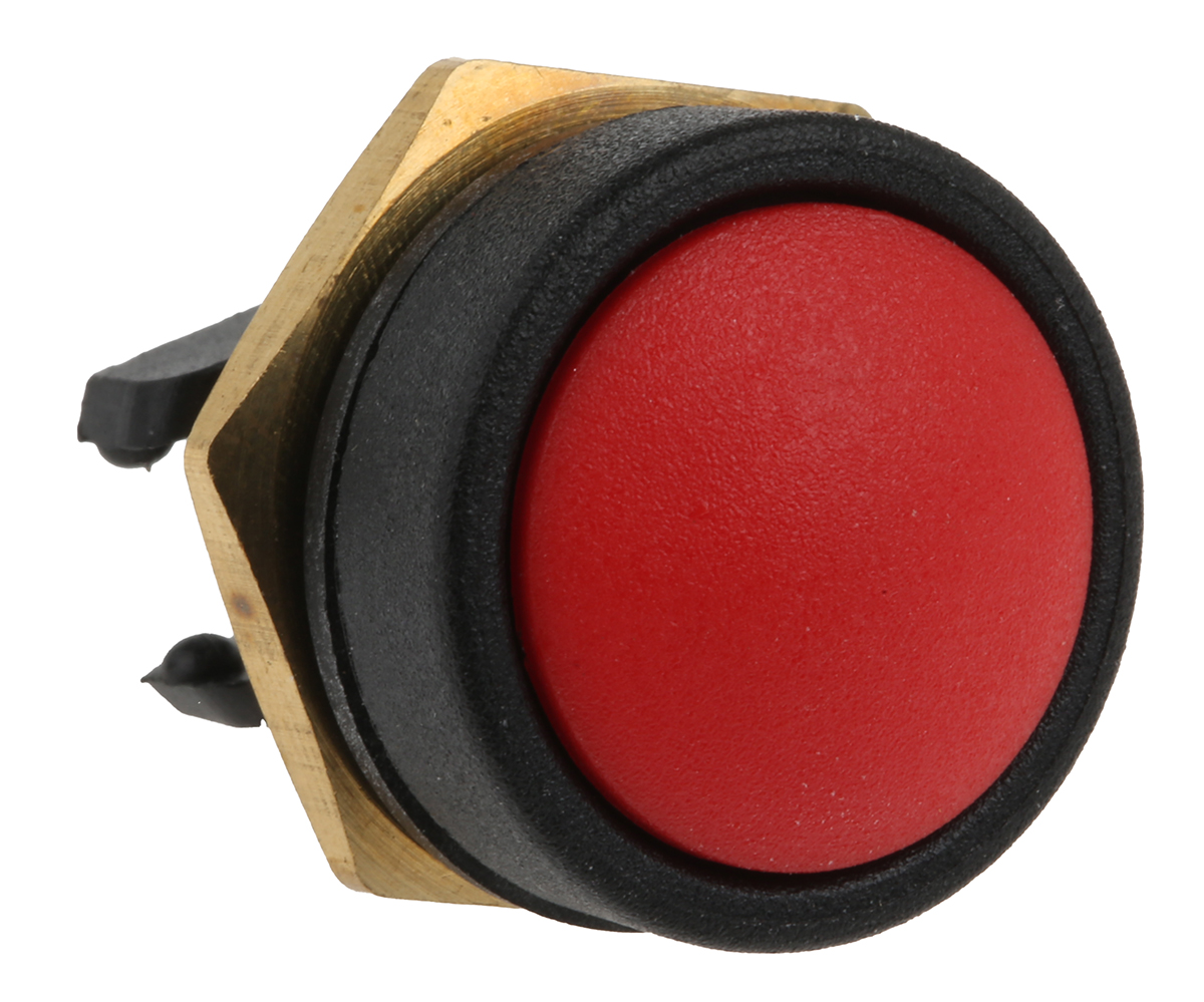 ITW Switches 49-59 Series Push Button Switch, Momentary, Panel Mount, 16mm Cutout, SPDT, Clear LED, 250V ac, IP67