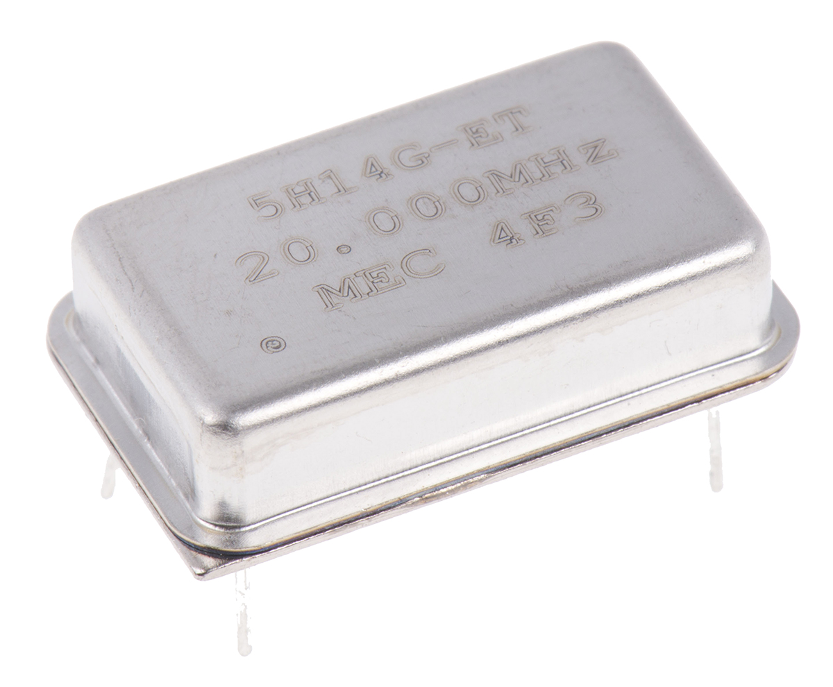 MERCURY, 20MHz Clock Oscillator, ±50ppm HCMOS, TTL, 14-Pin PDIP 5H14ET-20.000