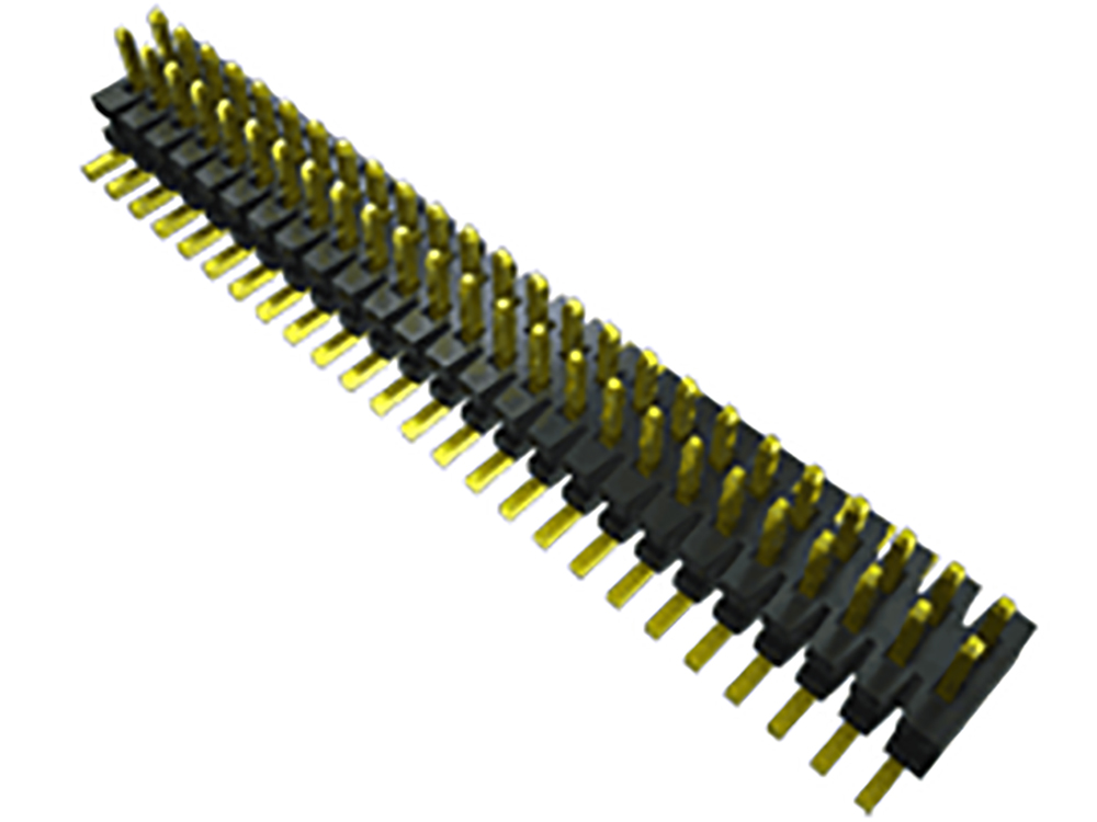 Samtec FTMH Series Straight Surface Pin Header, 10 Contact(s), 1 mm Pitch, 2 Row, Unshrouded