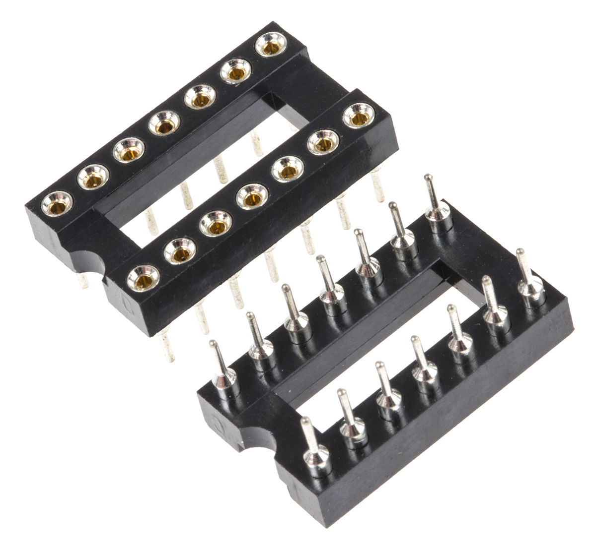 Winslow 2.54mm Pitch Vertical 14 Way, Through Hole Turned Pin Open Frame IC Dip Socket, 5A