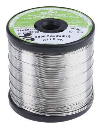 MBO Wire, 0.5mm Lead Free Solder, 217°C Melting Point