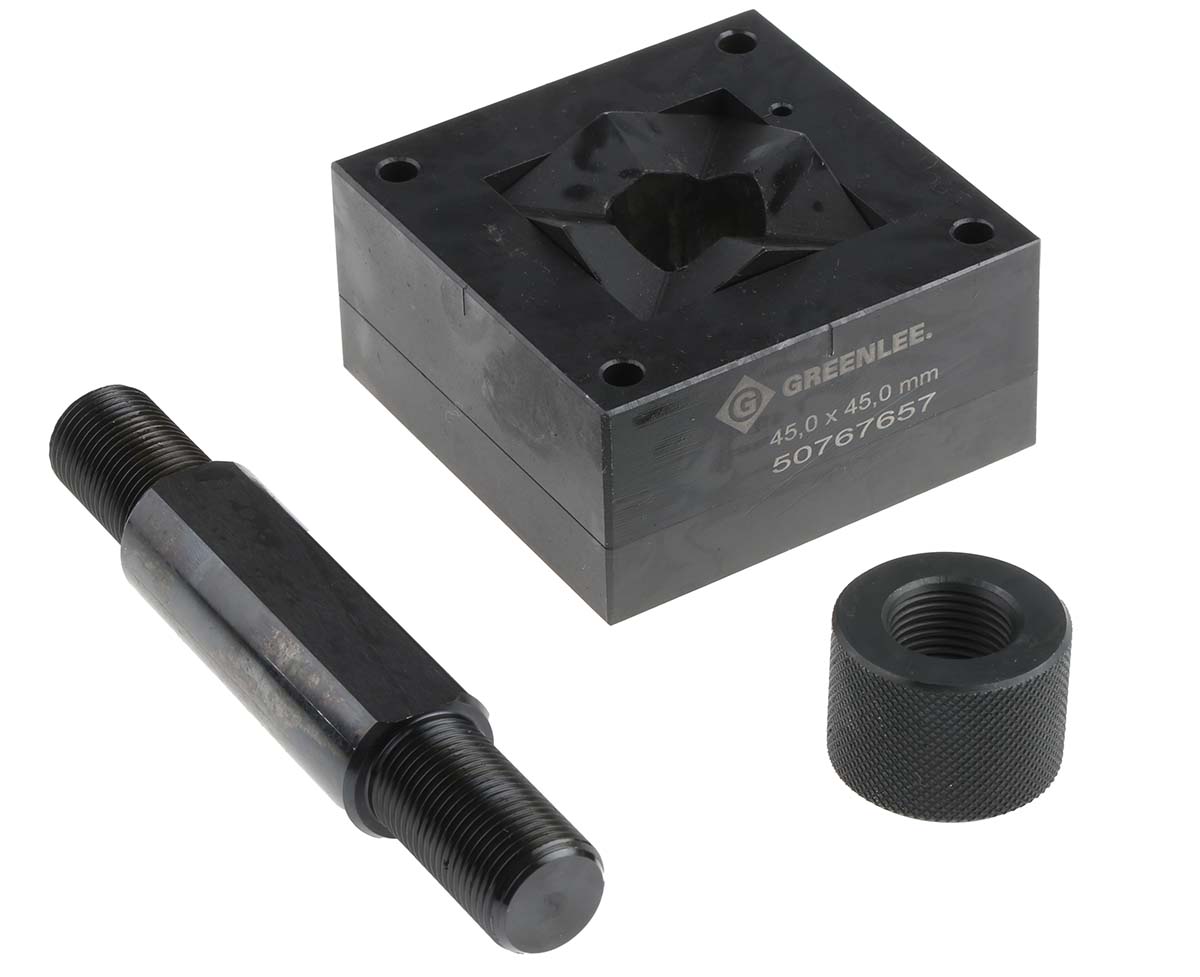 Greenlee Punch and Die Tool, 45 x 45mm, Square, Hydraulic Operation