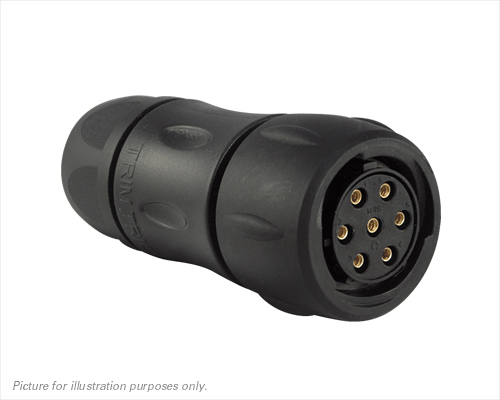 Souriau Sunbank by Eaton Circular Connector, 7 Contacts, Cable, Standard Connector, Socket, Female, IP68, IP69K, UTS