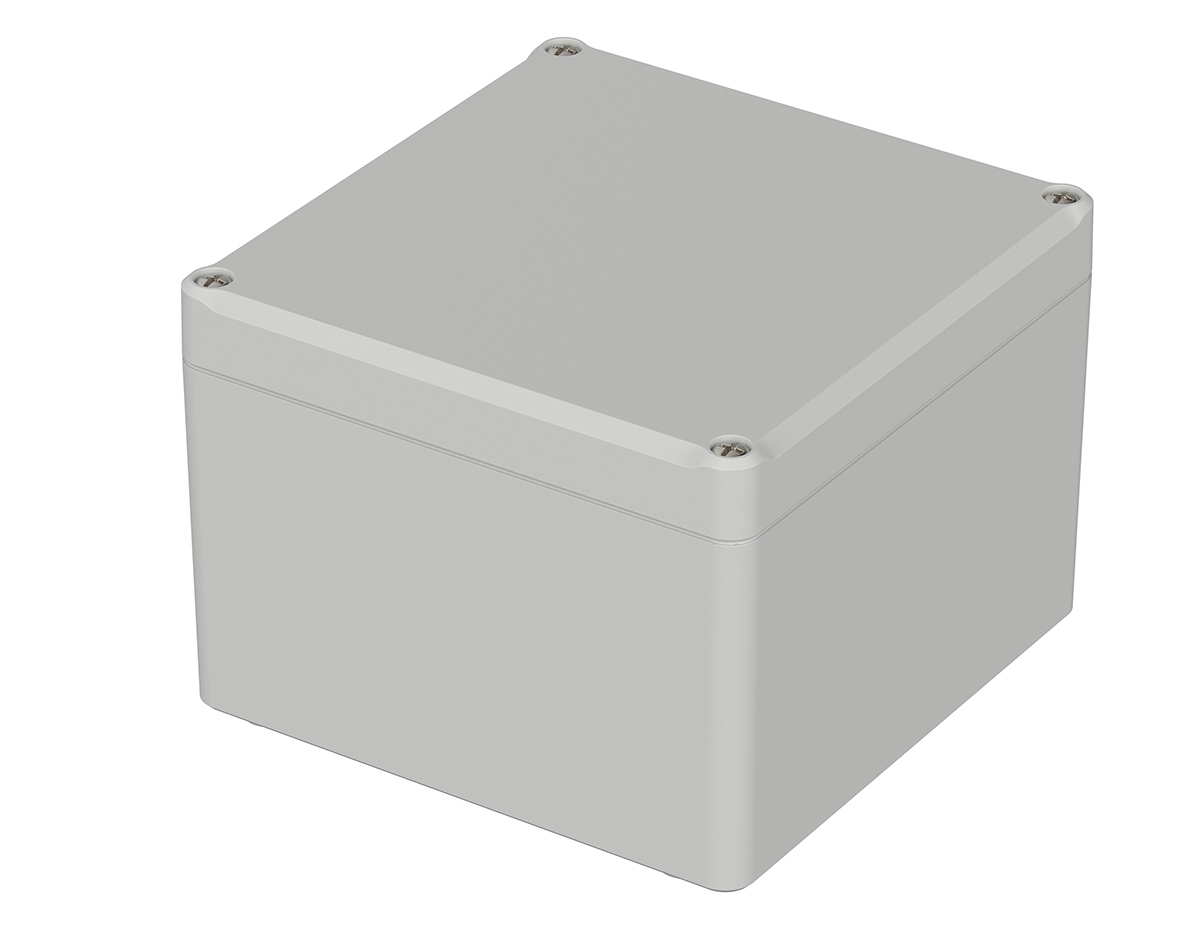 Bopla Euromas II Series Light Grey Polycarbonate Enclosure, IP65, Light Grey Lid, 122 x 120 x 87mm
