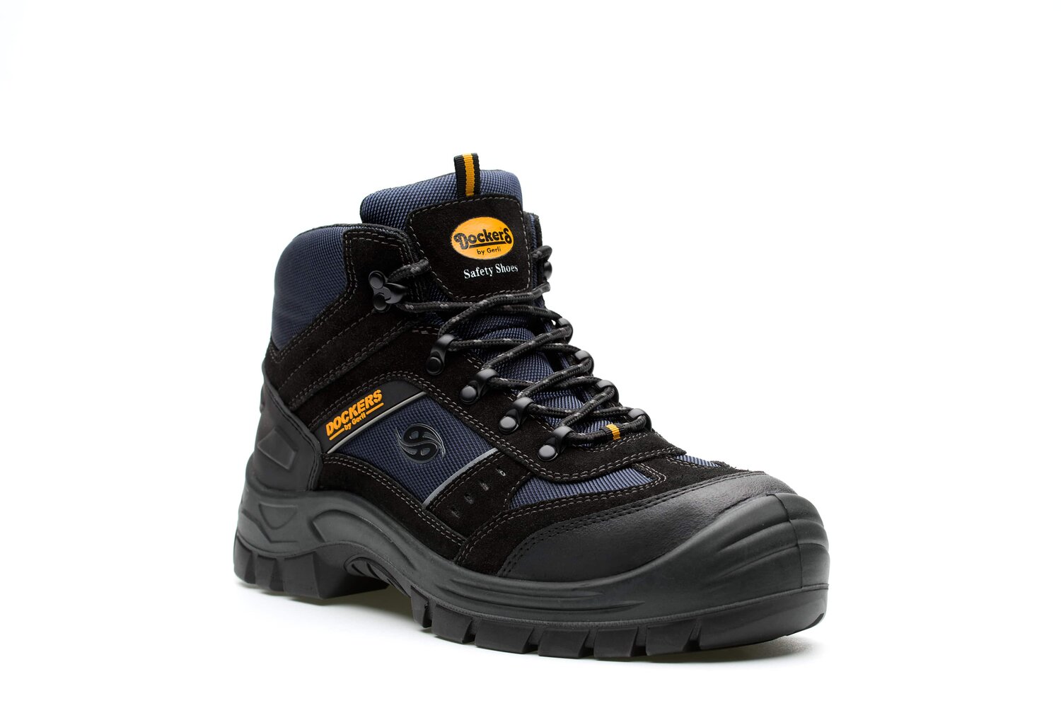 Dockers by Gerli GIGA HIGH S3 Unisex Black Steel Toe Capped Safety Shoes, UK 8, EU 42