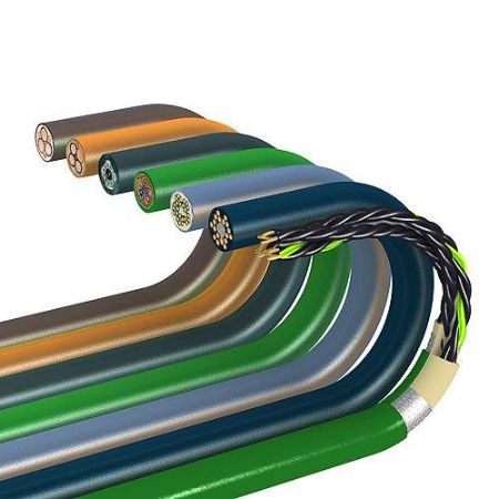 Igus chainflex CF5 Control Cable, 12 Cores, 1 mm² 17 AWG, Unscreened, 25 m, Green Polyvinyl Chloride Sheath