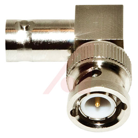 Mueller Electric Right Angle 50Ω RF Adapter BNC Plug to BNC Socket