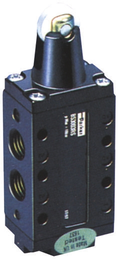 Parker Roller 5/2 Pneumatic Manual Control Valve B53 Series, G 1/4, 1/4in, III B