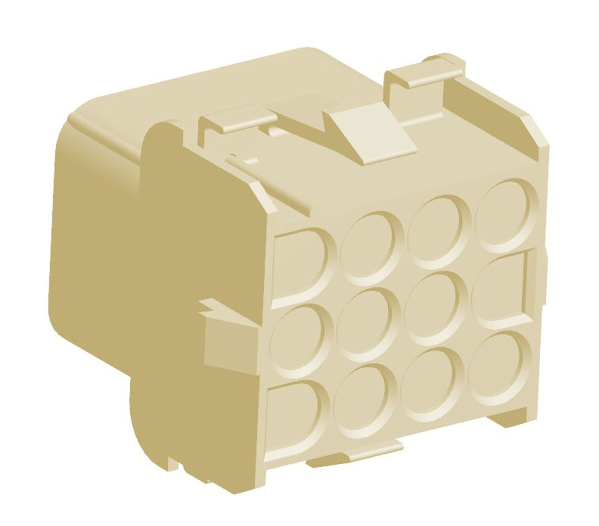 TE Connectivity, Universal MATE-N-LOK Female Connector Housing, 6.35mm Pitch, 12 Way, 3 Row