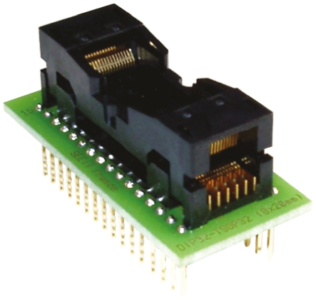 Seeit Test & Burn-in Socket, 32 Pin DIP to 32 Pin TSOP