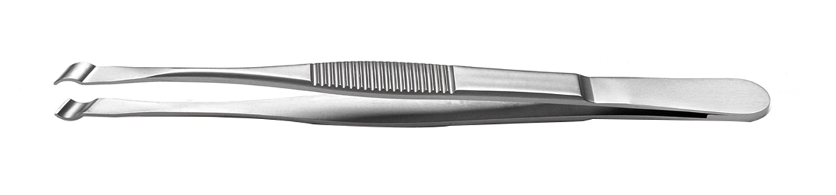 RS PRO 145 mm, Stainless Steel, Grooved; Cylindrical, Tweezers