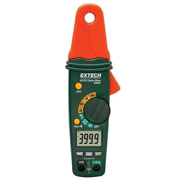 Extech 380950 Clamp Meter Wireless, 80A dc, Max Current 80A ac CAT III 300V