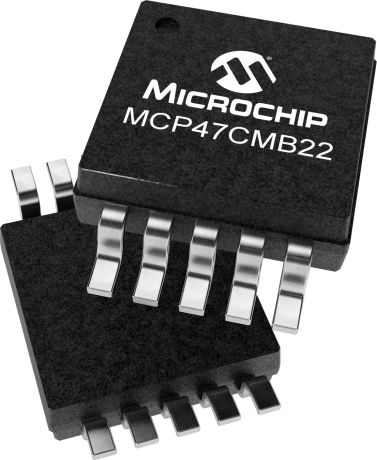 Microchip, DAC 12-, 4.5sps, Serial (I2C), 10-Pin MSOP