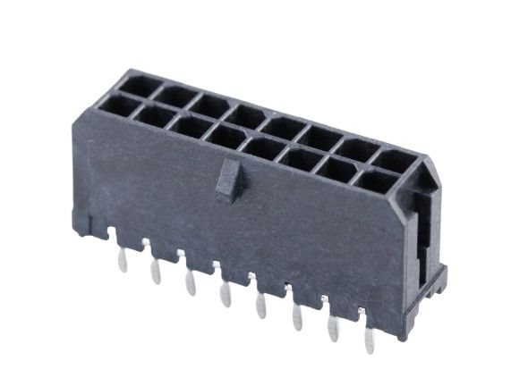 Molex Micro-Fit 3.0 Series Vertical Through Hole PCB Header, 16 Contact(s), 3 mm Pitch, 2 Row, Shrouded