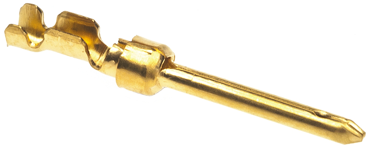 TE Connectivity, AMPLIMITE HDP-20 Series, size 20 Male Crimp D-sub Connector Contact, Gold Signal, 28 → 24 AWG