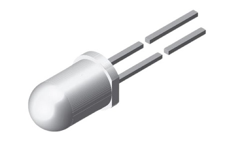 Vishay Yellow LED 5 mm Through Hole, TLCY6800