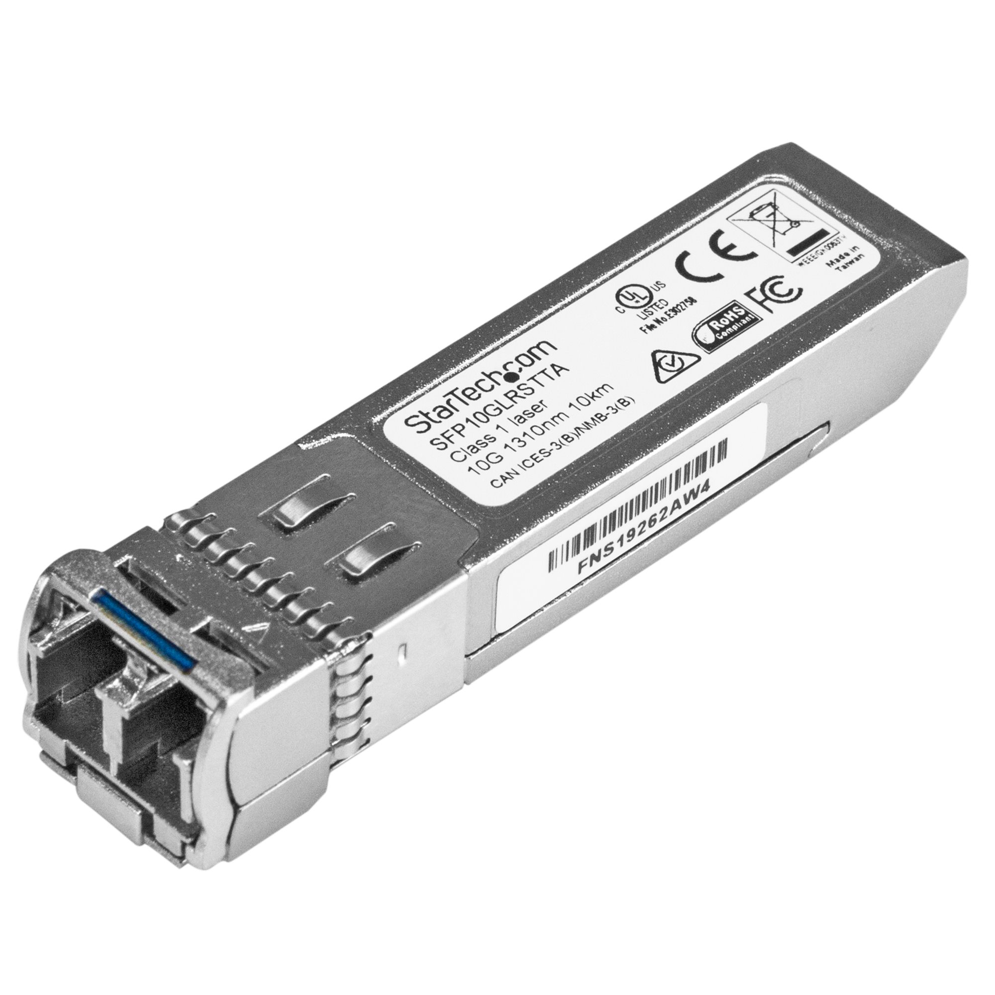 StarTech.com Cisco Compatible LC Single Mode SFP Transceiver Module, Full Duplex, 10000Mbit/s