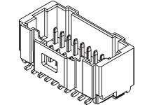 Molex Pico-Clasp Series Straight Surface PCB Header, 40 Contact(s), 1 mm Pitch, 2 Row, Shrouded