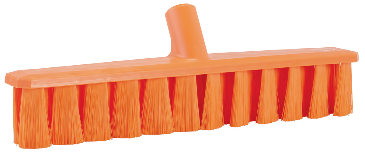 Vikan Broom, Orange With PET Bristles