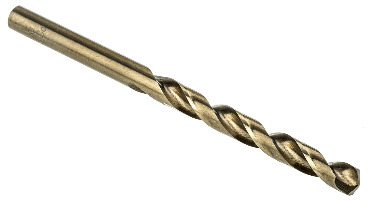RS PRO HSCo Twist Drill Bit, 6.5mm Diameter, 101mm Overall