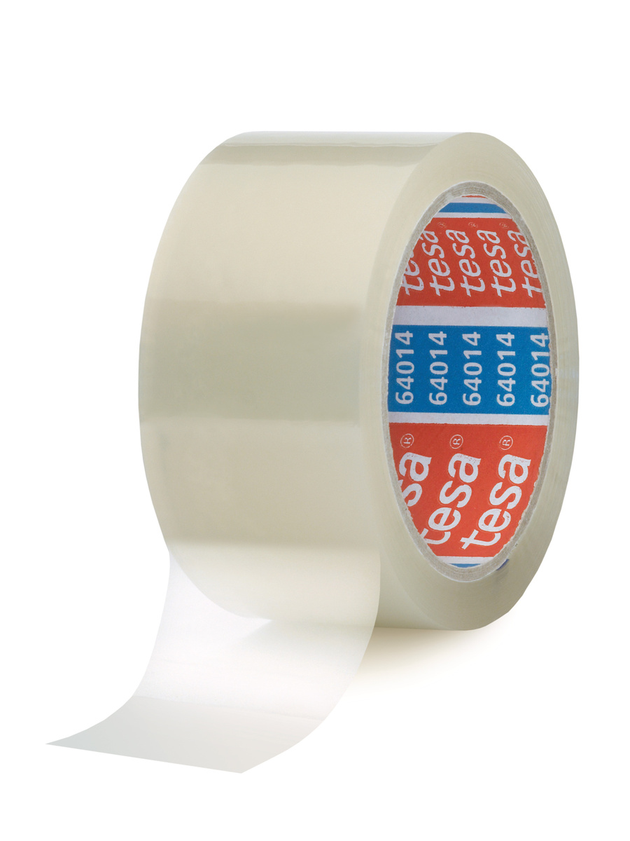 Tesa 64014 Transparent Packing Tape, 66m x 50mm