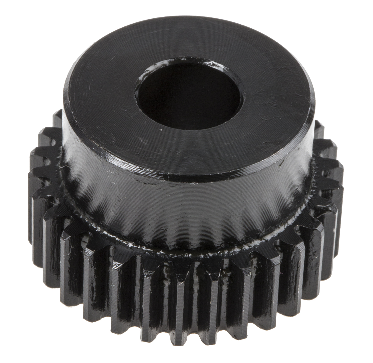 RS PRO Steel 30 Teeth Spur Gear, 1 Module, 10mm Bore Diam, 30mm Pitch Diam, 25mm Hub Diam