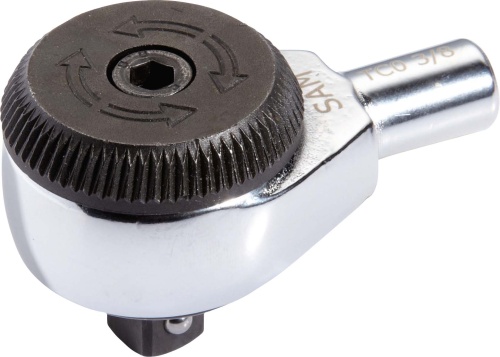 SAM Reversible Ratchet Round Reversible Ratchets, 12 mm, Chrome Finish