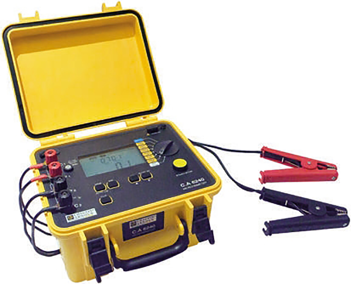 Chauvin Arnoux CA 6240 Ohmmeter, 399 Ω Max, 1μΩ Resolution, 4 Wire - RS Calibrated