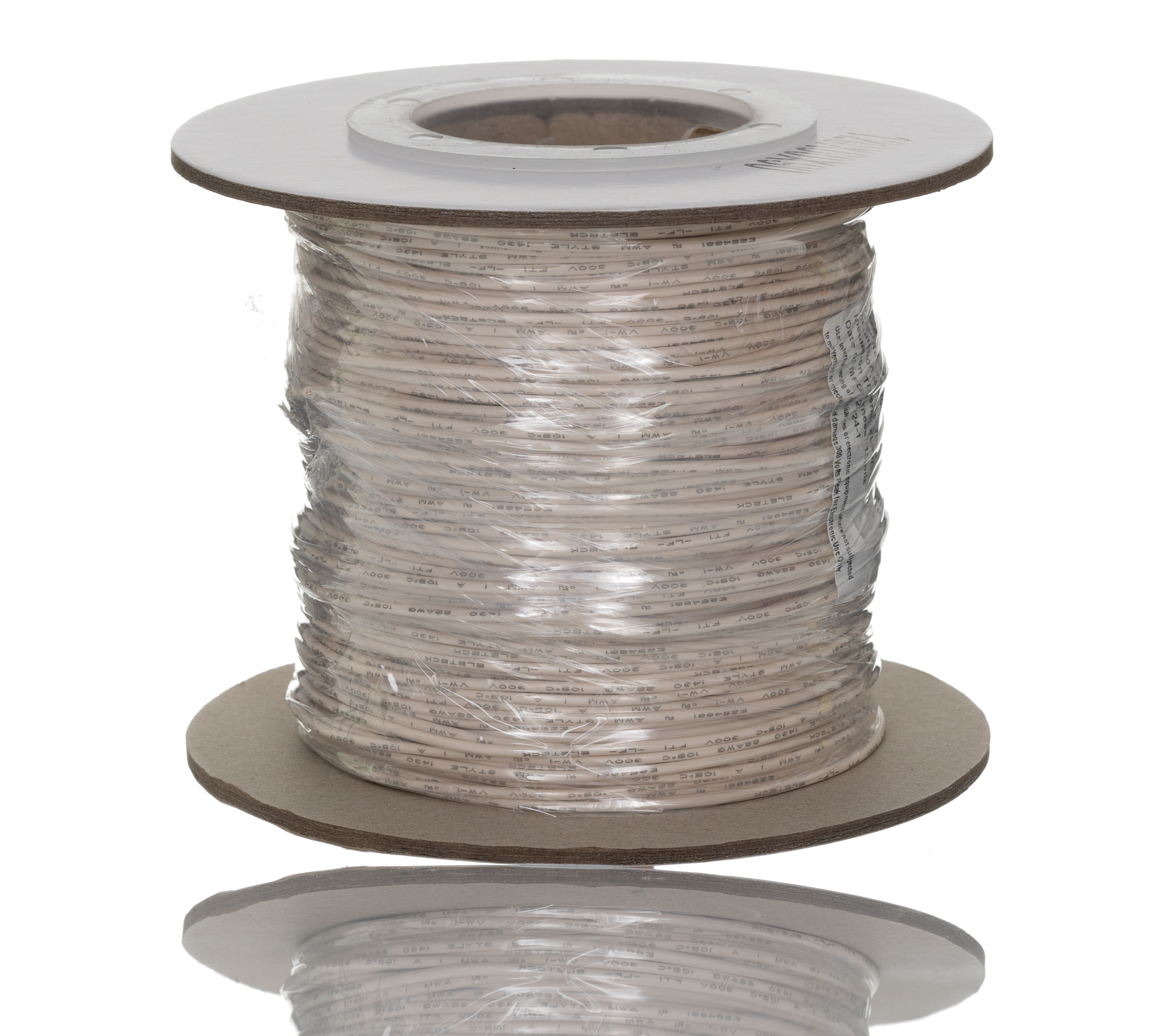 RS PRO White 0.33mm² Hook Up Wire, 22 AWG, 7/0.25 mm, 100m, PVC Insulation