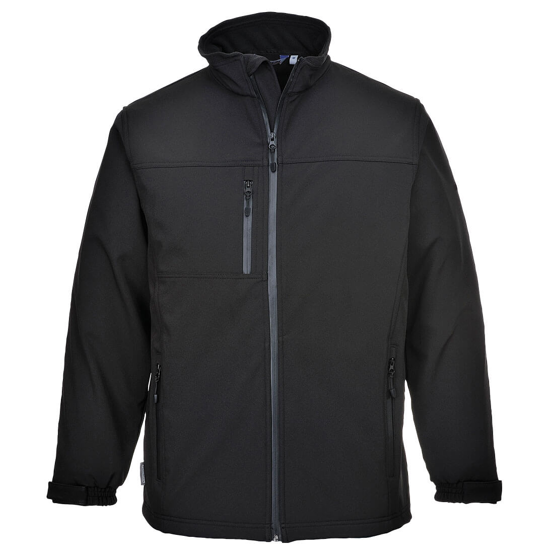 Portwest TK50 Black/Green/White/Yellow, Breathable, Waterproof Softshell Jacket, L