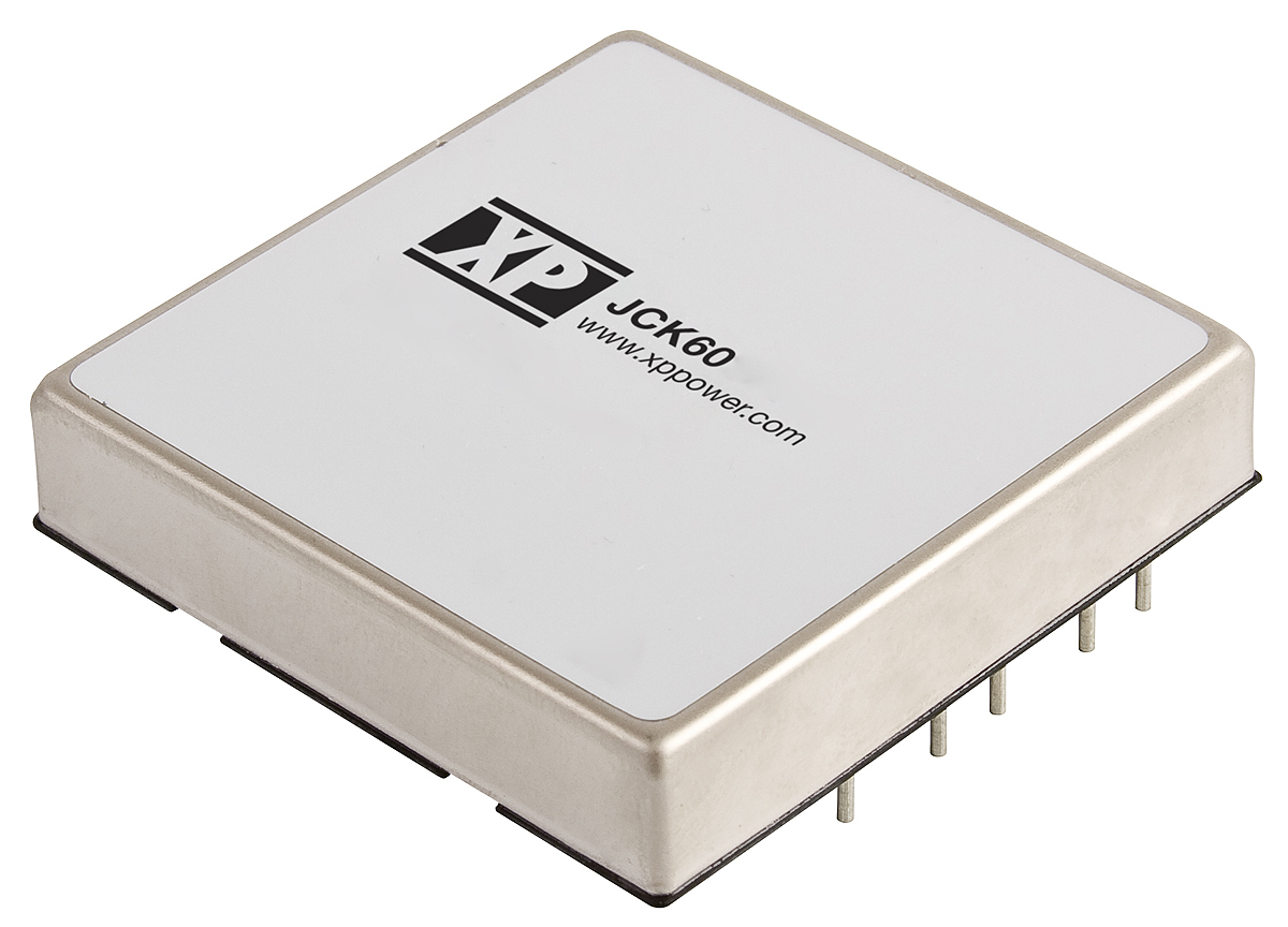 XP Power JCK DC-DC Converter, 12V dc/ 5A Output, 18 → 36 V dc Input, 60W, Through Hole, +85°C Max Temp -40°C Min