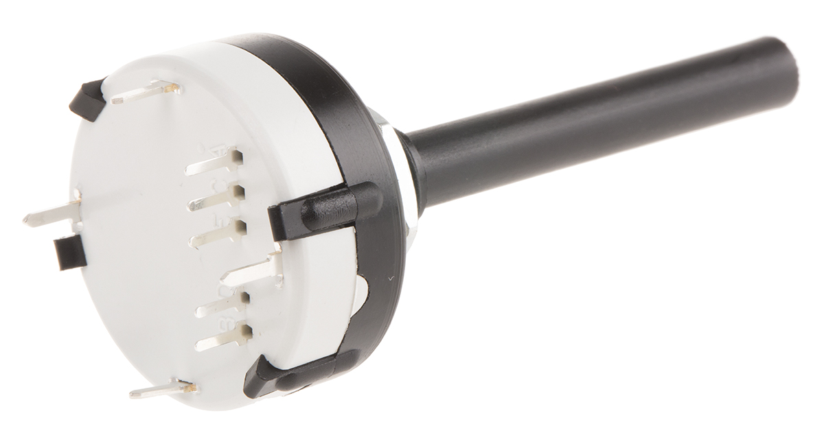 Lorlin, 16 Position, BCD Rotary Switch, 150 mA @ 250 V ac, Through Hole