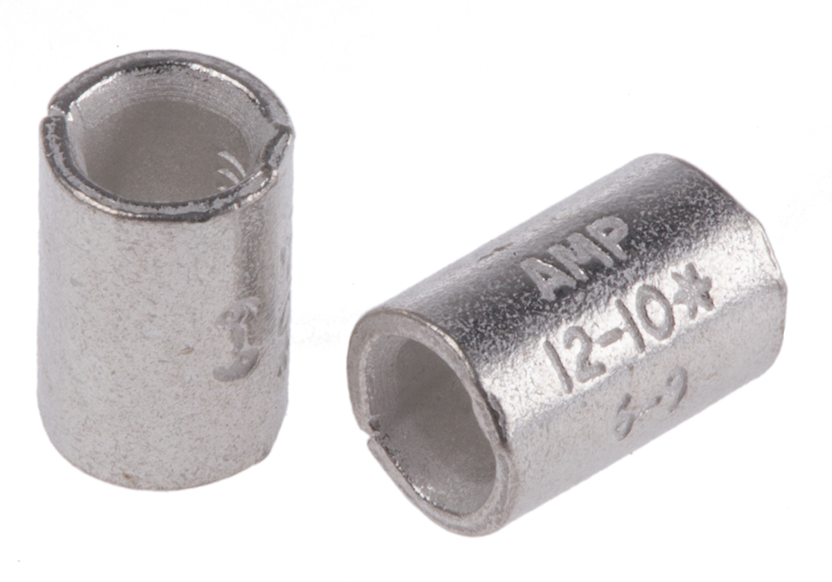 TE Connectivity, SOLISTRAND Parallel Splice Connector, Uninsulated, Tin 12 → 10 AWG