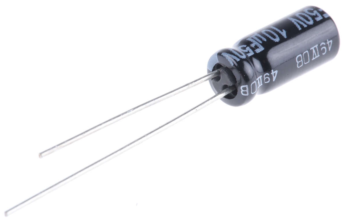Panasonic 10μF Aluminium Electrolytic Aluminium Electrolytic Capacitor 50V dc, Radial, Through Hole - EEUFR1H100