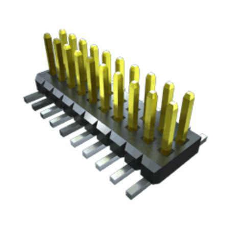 Samtec FTM Series Vertical Surface Pin Header, 24 Contact(s), 1 mm Pitch, 2 Row, Unshrouded