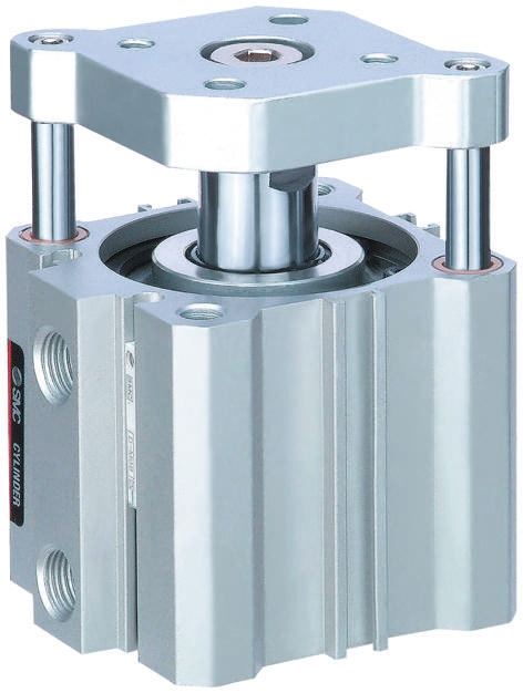 SMC Pneumatic Guided Cylinder - 25mm Bore, 25mm Stroke, CQM Series, Double Acting