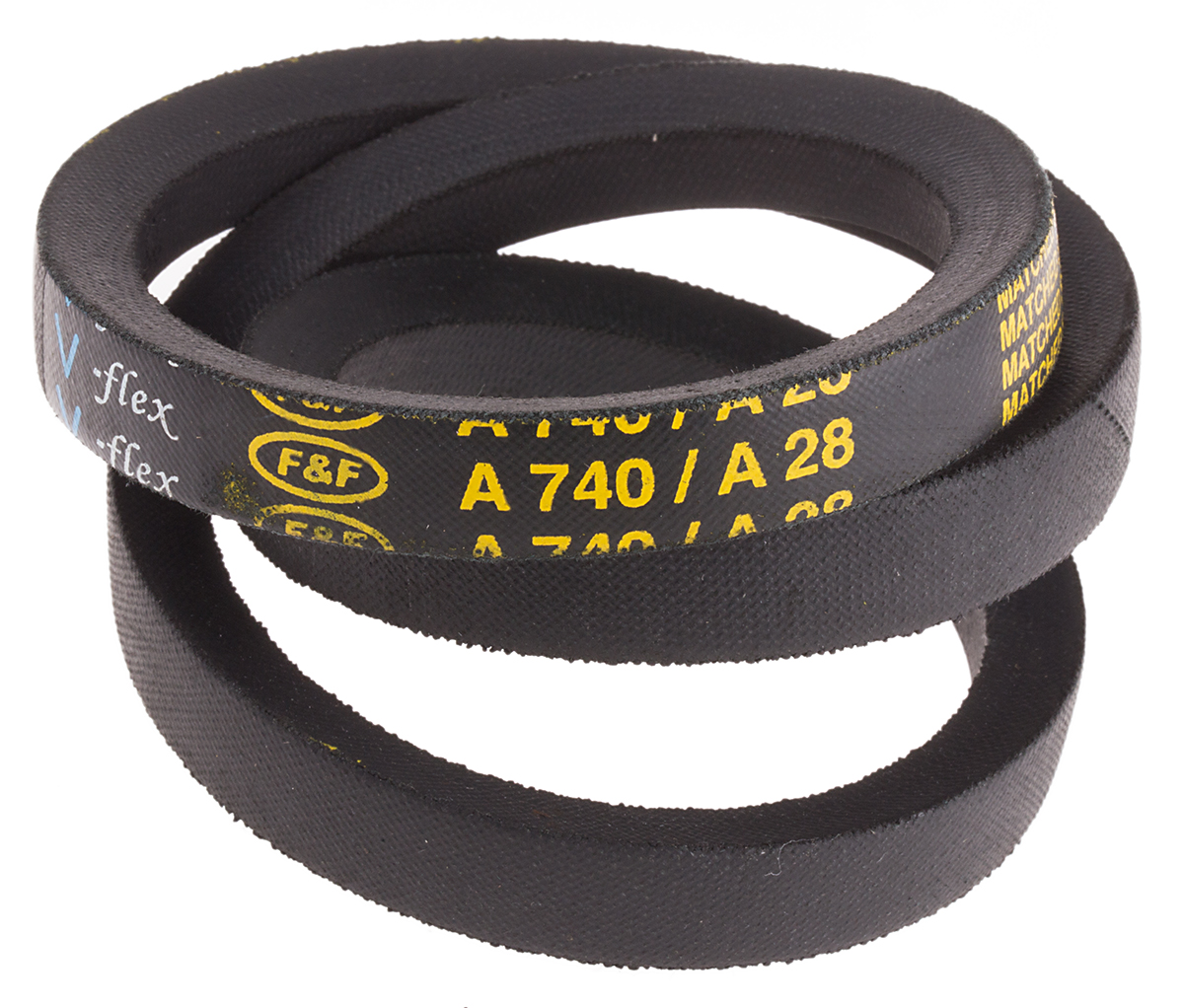 RS PRO Drive Belt, belt section A, 710mm Length