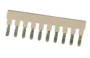 RS PRO Jumper Male Straight Beige Jumper Link 10 Way 1 Row 6.1mm Pitch