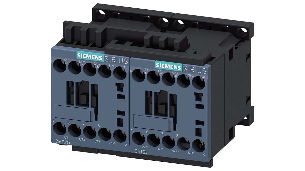 Siemens SIRIUS Reversing Contactor, 230 V ac Coil, 3-Pole, 9 A, 4 kW, 3NO