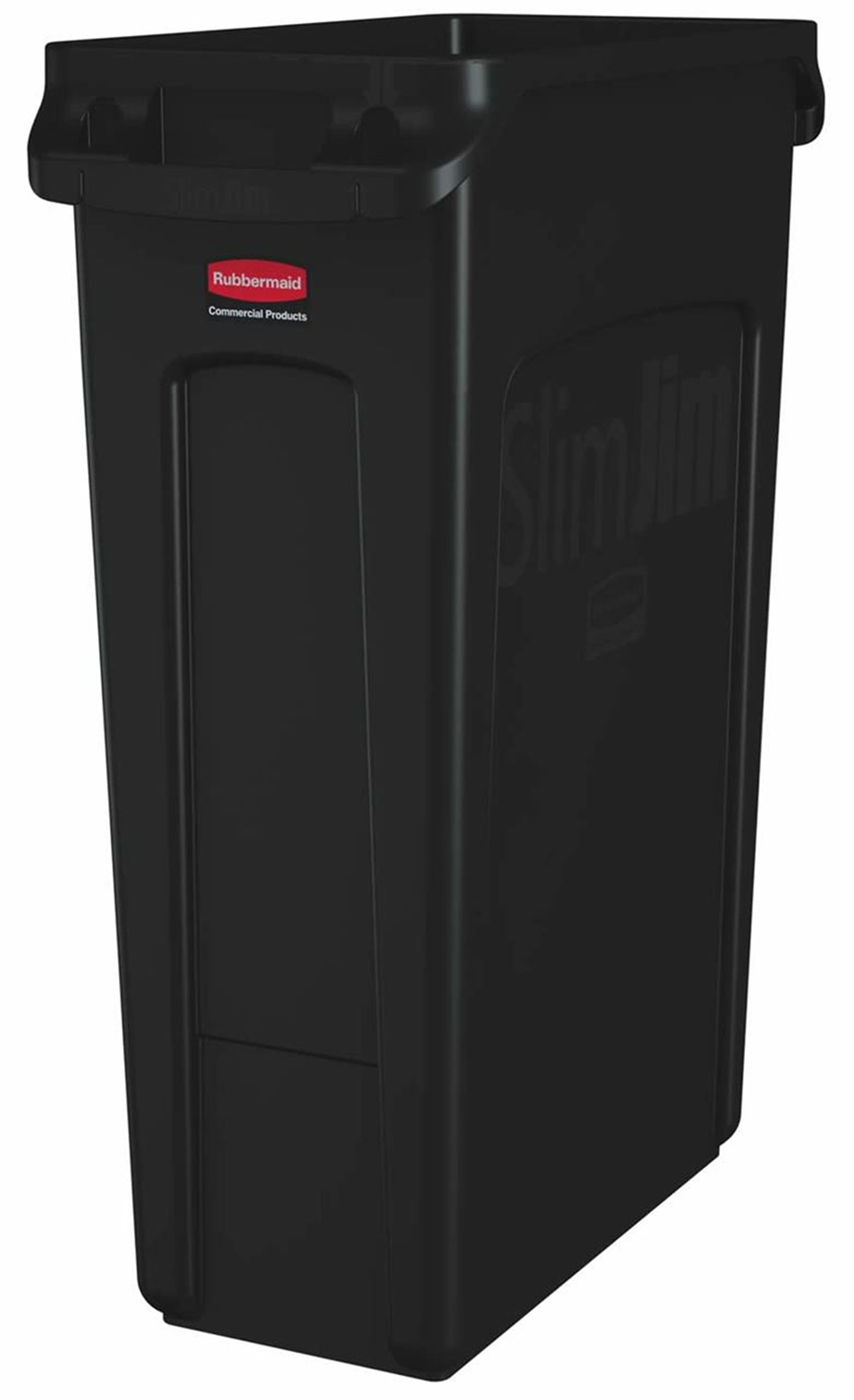 Rubbermaid Commercial Products Slim Jim 87L Black Polyethylene Waste Bin