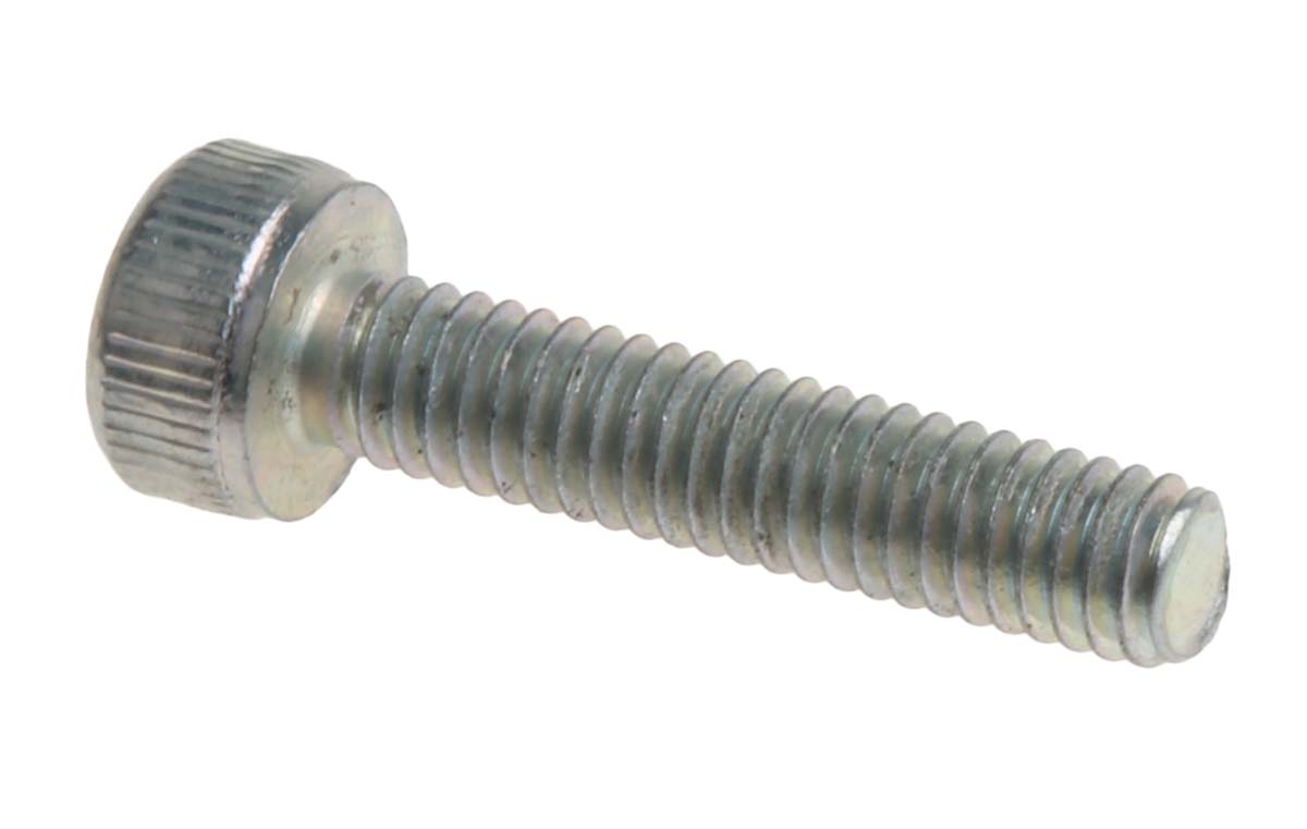 RS PRO Bright Zinc Plated Steel Hex Socket Cap Screw, DIN 912, M2.5 x 12mm