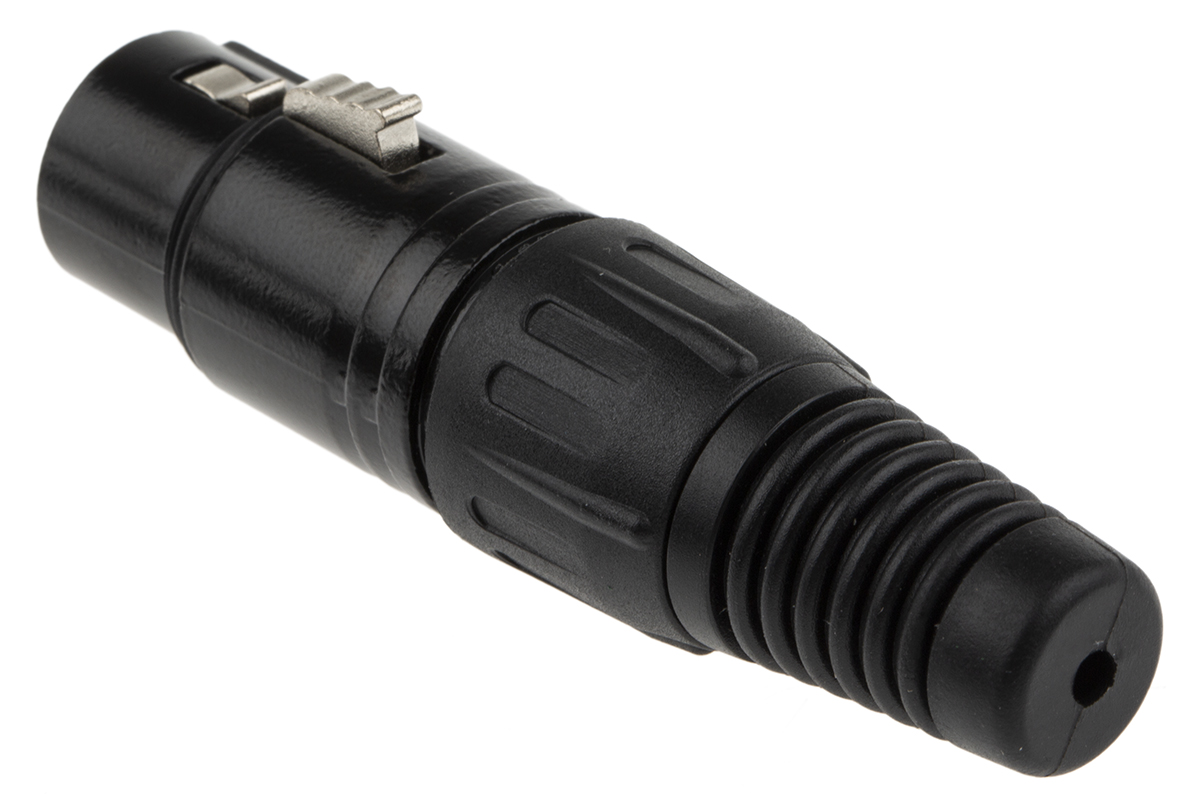 RS PRO Cable Mount XLR Connector, Female, 250 V ac, 3 Way, Silver Plating
