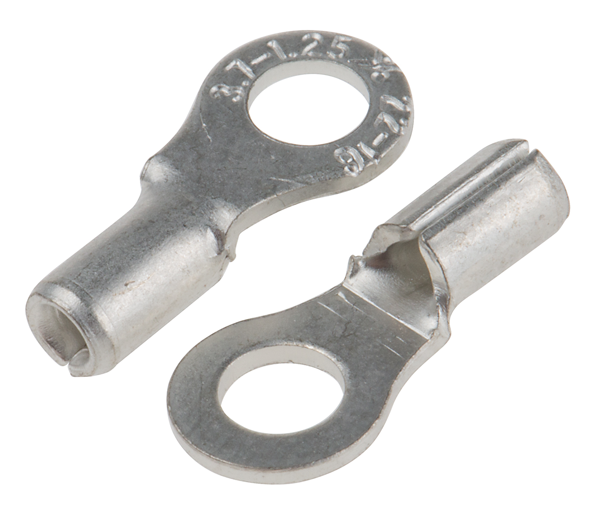 RS PRO Uninsulated Crimp Ring Terminal, M3.5 Stud Size, 0.5mm² to 1.5mm² Wire Size
