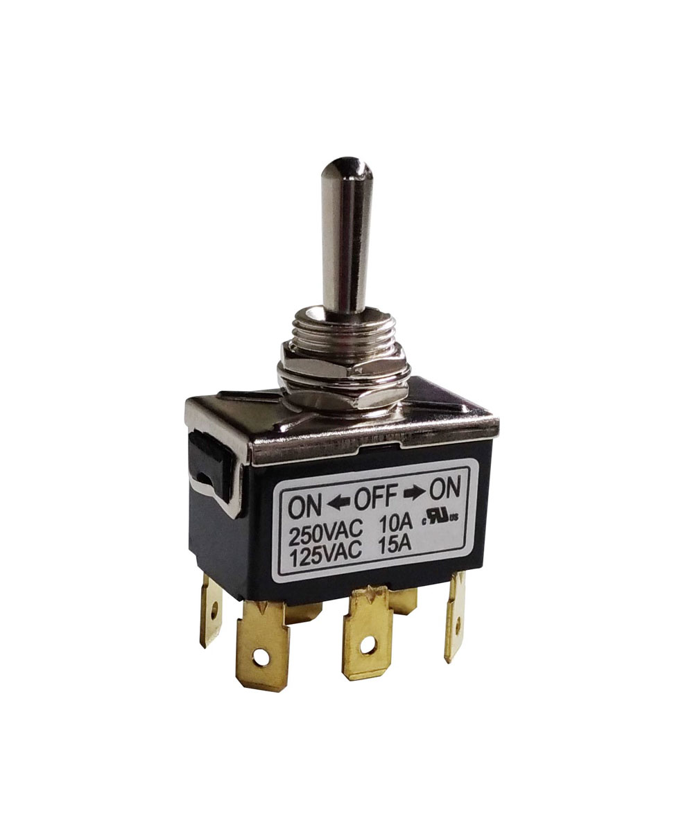 RS PRO Toggle Switch, PCB Mount, On-Off-On, DPDT, Solder Terminal