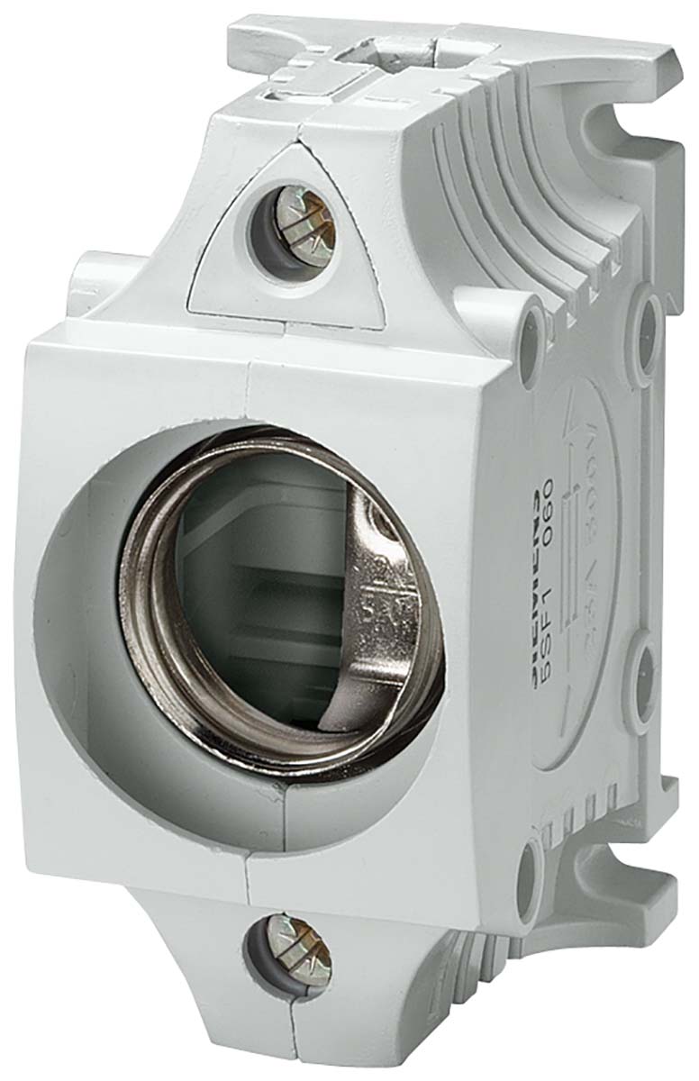 Siemens 25A Bottle Fuse Holder, 1P, 500V ac