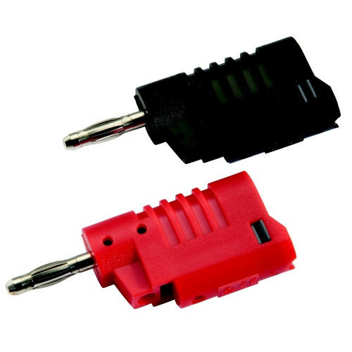 SAM Black Male Banana Connectors