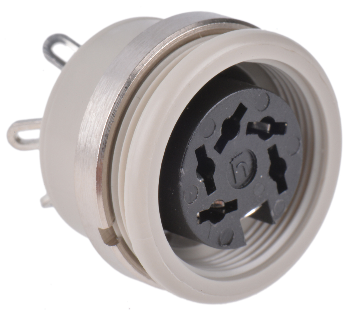 Hirschmann, MAB 5 Pole Din Socket, DIN EN 60 130-09, 4A, 34 V ac/dc IP30, Screw Lock, Female, Panel Mount