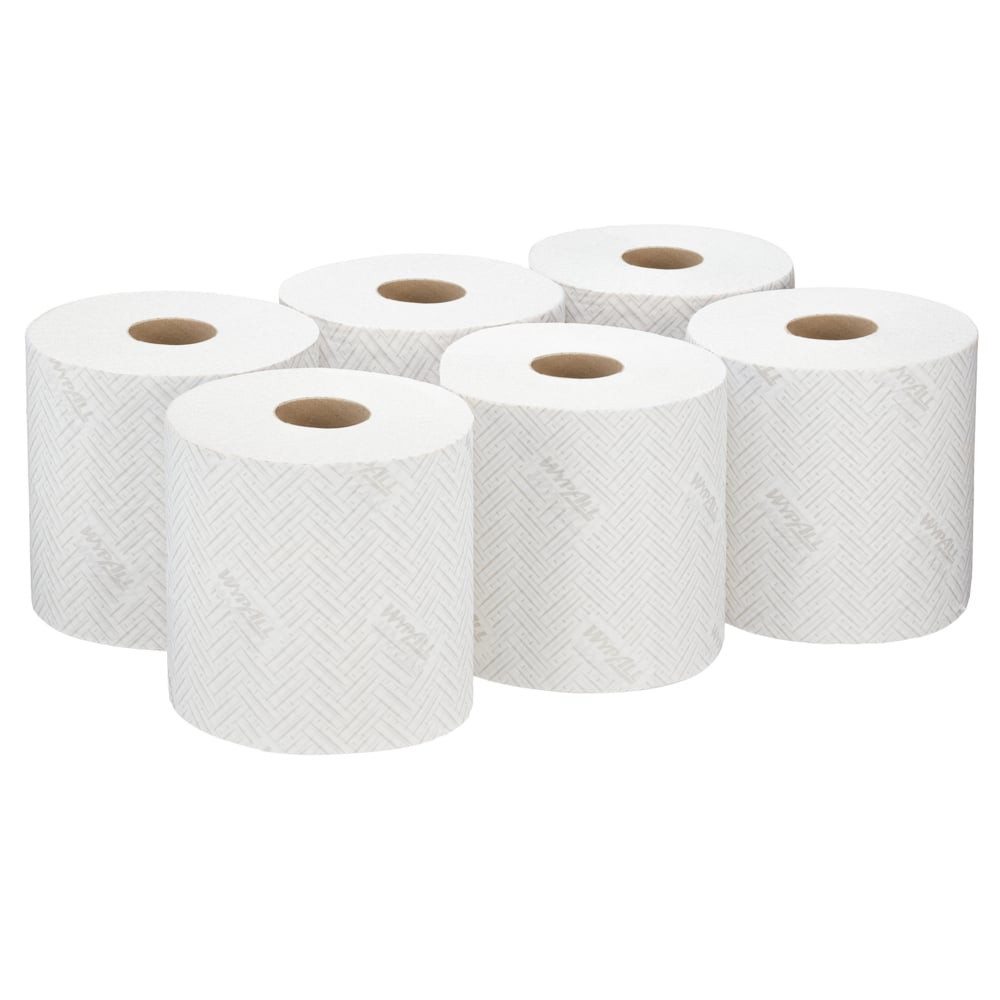 WYPALL WypAll Rolled White Paper Towel, 550 Sheets
