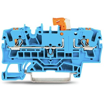 WAGO 2202-1674 TOPJOB S Series Blue, 2.5mm², 1-Level, Push In Termination, ATEX, CSA, IECEx