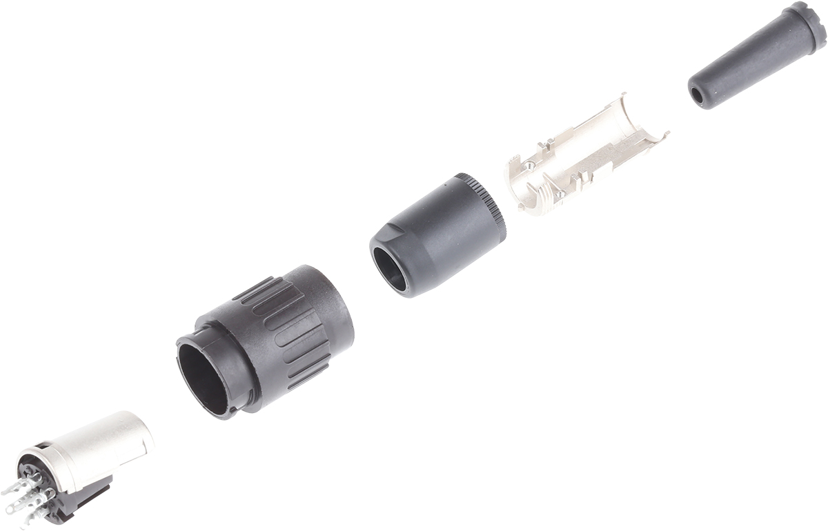 Amphenol Industrial, C 091 B 6 Pole M16 Din Socket, 5A, 300 V ac, Female, Cable Mount